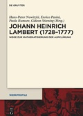 Cover: Johann Heinrich Lambert (1728-1777) - De Gruyter