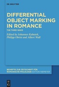 Cover: Differential Object Marking in Romance - De Gruyter