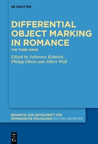Enlarge image Cover: Differential Object Marking in Romance - De Gruyter