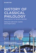 Cover: History of Classical Philology - De Gruyter