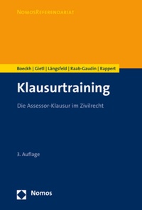 Abbildung von: Klausurtraining - Nomos