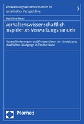 Cover: Verhaltenswissenschaftlich inspiriertes Verwaltungshandeln - Nomos