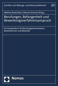 Abbildung von: Berufungen, Befangenheit und Bewerbungsverfahrensanspruch - Nomos