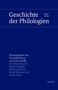 Abbildung von: Geschichte der Philologien - Wallstein