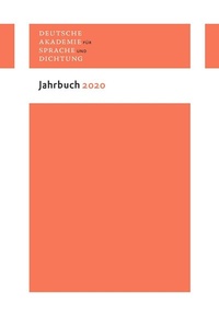 Abbildung von: Jahrbuch 2020 - Wallstein