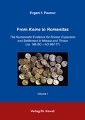 Cover: From Koine to Romanitas - Kovac, Dr. Verlag