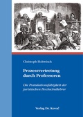 Bild: Prozessvertretung durch Professoren - Kovac, Dr. Verlag