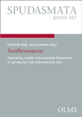 Cover: TextRessourcen - Georg Olms Verlag