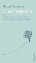 Cover: Eine Privatsache - Wagenbach