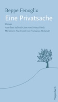 Cover: Eine Privatsache - Wagenbach