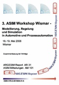 Cover: 3. ASIM Workshop Wismar - Modellierung, Regelung und Simulation in Automotive und Prozessautomation - ARGESIM