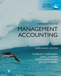 Cover: Introduction to Management Accounting, Global Edition - Pearson Education Limited