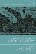 Cover: New Directions in European Private Law - Hart Publishing