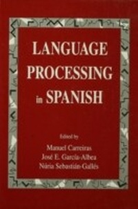 Abbildung von: Language Processing in Spanish - Psychology Press Ltd