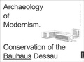 Cover: Archaeology of Modernism - JOVIS Verlag