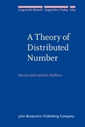 Cover: A Theory of Distributed Number - John Benjamins Publishing Co