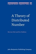 Cover: Theory of Distributed Number - John Benjamins Publishing Company