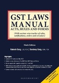 Cover: GST Laws Manual- Acts, Rules And Forms, 9e - Bloomsbury Professional