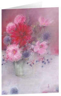 Abbildung von: Kunstkarten "Blumen für dich" 5 Stk. - adeo Verlag
