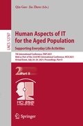 Cover: Human Aspects of IT for the Aged Population. Supporting Everyday Life Activities - Springer
