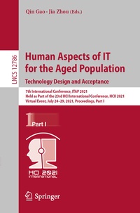 Abbildung von: Human Aspects of IT for the Aged Population. Technology Design and Acceptance - Springer