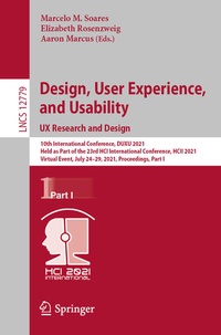 Enlarge image Cover: Design, User Experience, and Usability: UX Research and Design - Springer