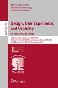 Cover: Design, User Experience, and Usability: UX Research and Design - Springer