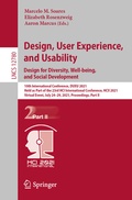 Cover: Design, User Experience, and Usability: Design for Diversity, Well-being, and Social Development - Springer