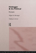 Cover: Heidegger and the Political - Routledge