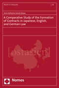 Cover: A Comparative Study of the Formation of Contracts in Japanese, English, and German Law - Nomos