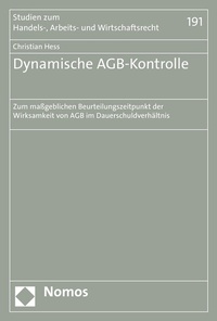 Abbildung von: Dynamische AGB-Kontrolle - Nomos