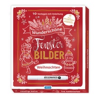 Abbildung von: Trötsch Wunderschöne Fensterbilder mit Kreidemarker Mappe mit Vorlagen und Kreidemarker Weihnachten - Trötsch Verlag GmbH & Co. KG