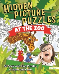 Enlarge image Cover: Hidden Picture Puzzles at the Zoo - Happy Fox Books