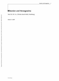 Abbildung von: Familienrecht Bosnien und Herzegowina - Verlag für Standesamtswesen