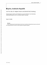 Abbildung von: Familienrecht Syrien - Arabische Republik - Verlag für Standesamtswesen