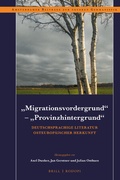 Cover: "Migrationsvordergrund" - "Provinzhintergrund" - Brill