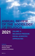 Cover: Annual Review of the Sociology of Religion. Volume 12 (2021) - Brill