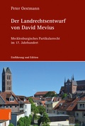 Cover: Der Landrechtsentwurf von David Mevius - B&ouml;hlau