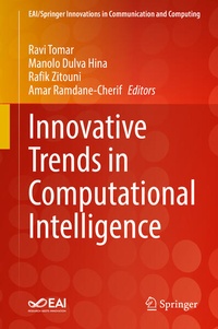 Enlarge image Cover: Innovative Trends in Computational Intelligence - Springer