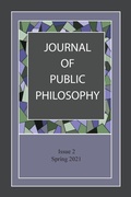 Cover: Journal of Public Philosophy - Public Philosophy Press