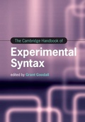 Cover: The Cambridge Handbook of Experimental Syntax - Cambridge University Press