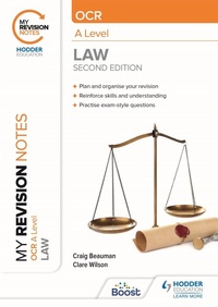 Enlarge image Cover: My Revision Notes: OCR A Level Law Second Edition - Hodder Education