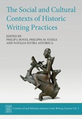 Cover: Social and Cultural Contexts of Historic Writing Practices - Oxbow Books