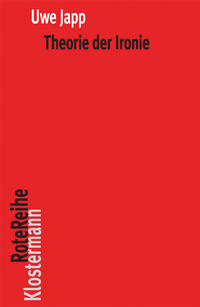 Abbildung von: Theorie der Ironie - Vittorio Klostermann Verlag