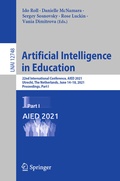 Cover: Artificial Intelligence in Education - Springer