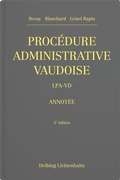 Cover: Proc&eacute;dure administrative vaudoise - Helbing & Lichtenhahn