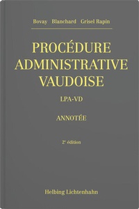 Enlarge image Cover: Procédure administrative vaudoise - Helbing & Lichtenhahn