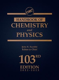 Abbildung von: CRC Handbook of Chemistry and Physics - CRC Press