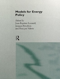 Enlarge image Cover: Models for Energy Policy - Routledge