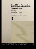 Cover: Small Firm Formation and Regional Economic Development - Routledge